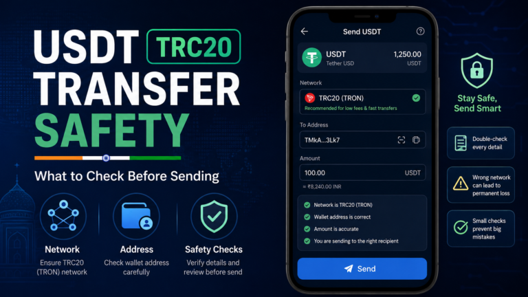 USDT TRC20 transfer safety checks before sending
