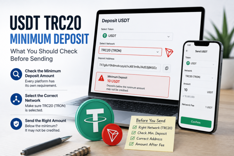 USDT TRC20 minimum deposit checks