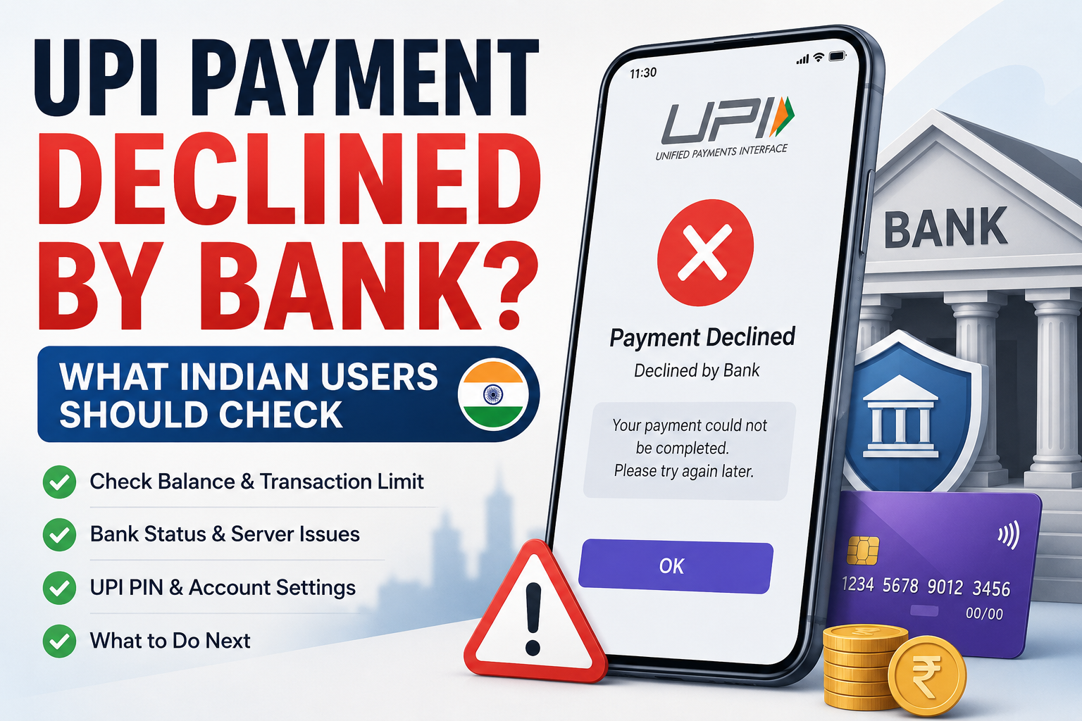 UPI payment declined by bank