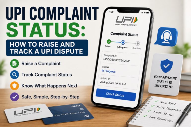 UPI complaint status tracking